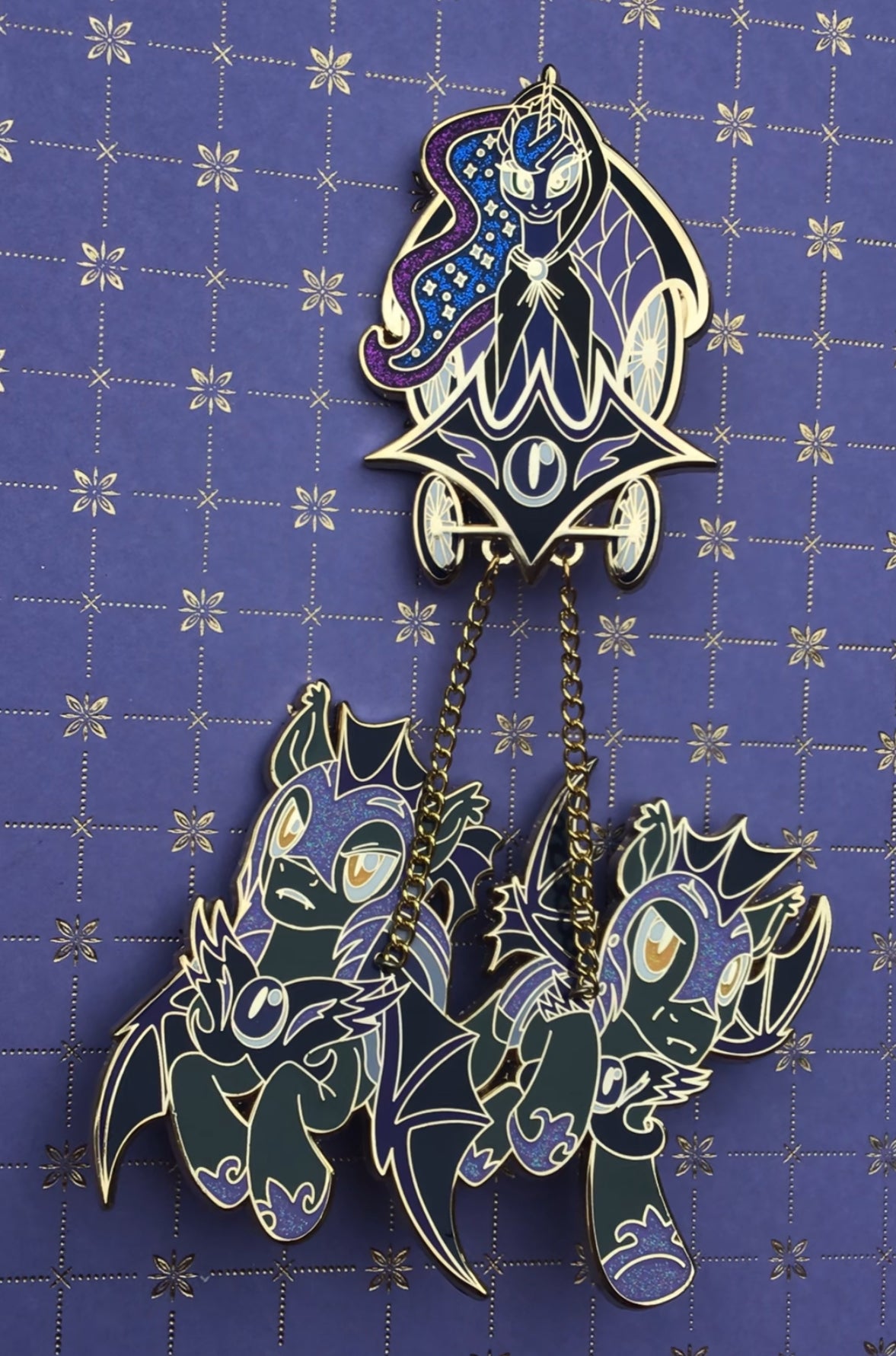 Luna Chariot Chained Pin